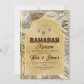 Iftar diner uitnodiging Ramadan kareem 2025 (Voorkant)