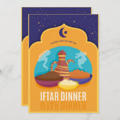 Iftar-dinerfeest Kaart (Voorkant / Achterkant)