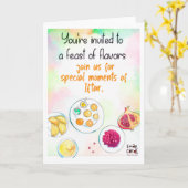 Iftar Feast  - Colorful Card Kaart (Gele Bloem)