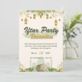 Iftar feest ramadan kaart (Staand voorkant)