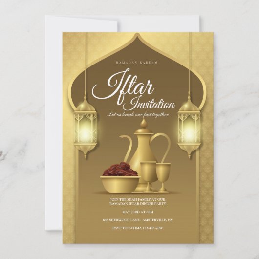Iftar Invitation Kaart (Voorkant)