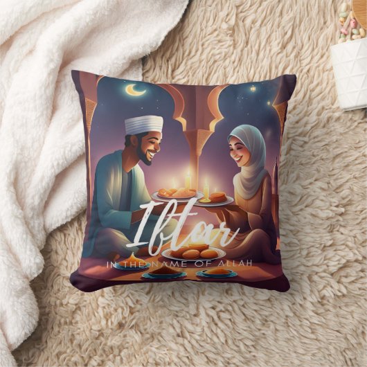 Iftar man en vrouw kussen (Deken)