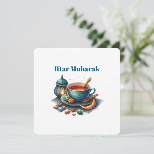Iftar Mubarak Dinner Invitations (Debout devant)
