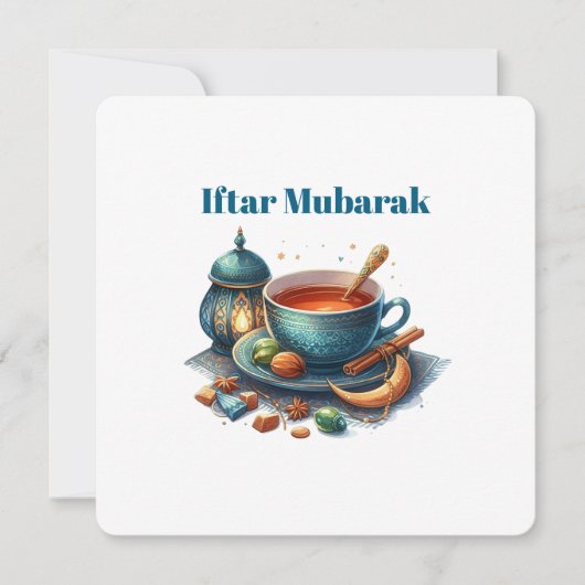 Iftar Mubarak Dinner Invitations Feestdagenkaart (Voorkant)