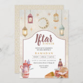 Iftar Party Ramadan Dîner Invitation (Devant / Derrière)