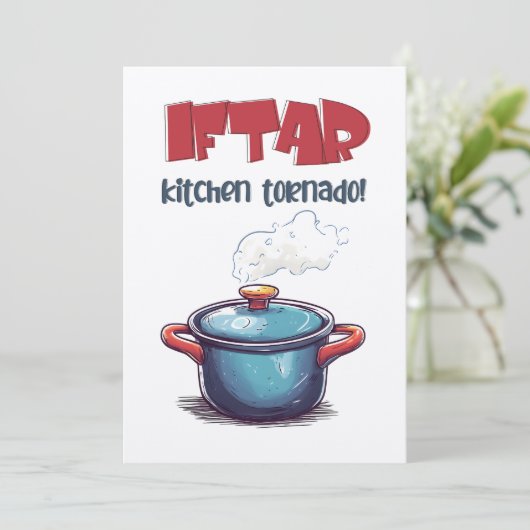 Iftar Ramadan Keuken Tornado- Menging Magie & Troe Kaart (Staand voorkant)