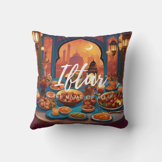 iftar tafel voedsel kussen (Achterkant)