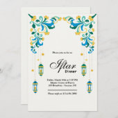 Iftar-uitnodiging Kaart (Voorkant / Achterkant)