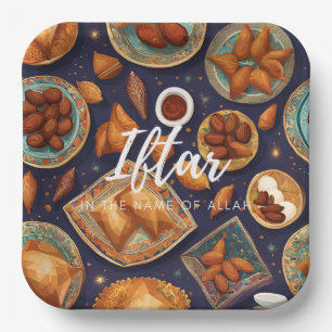Iftar wegwerp Borden Papieren Bordje