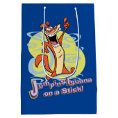 Igauna op een stok jappen!™ medium cadeauzakje (Achterkant)