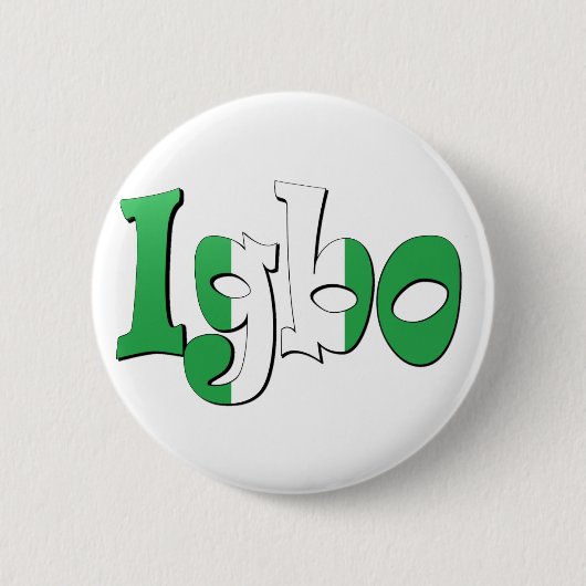 Igbo (Nigeriaanse vlag) Ronde Button 5,7 Cm (Voorkant)