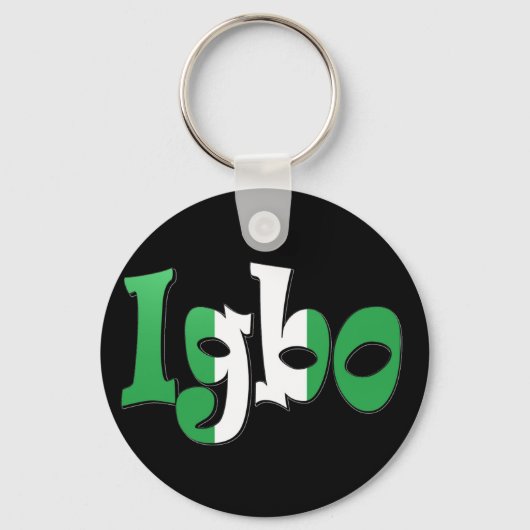 Igbo (vlag van Nigeria) Sleutelhanger (Voorkant)