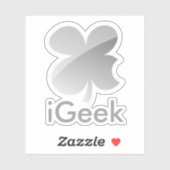 iGeek grappig Apple parodie vinyl laptop sticker (Vel)