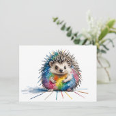 Igel Bedankkaart (Staand voorkant)