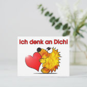 Igel - Ich denk an Dich Briefkaart (Staand voorkant)