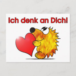 Igel - Ich denk an Dich Briefkaart