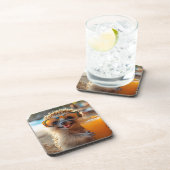 Igel mit Cocktail Bier Onderzetter (Rechterzijde)