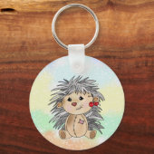 Igel mit Kirschen Sleutelhanger (Achterkant)