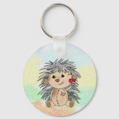 Igel mit Kirschen Sleutelhanger (Achterkant)