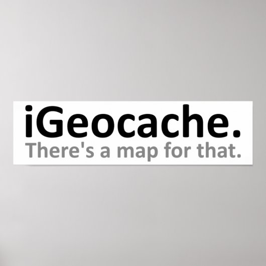 iGeocache Affiche Drôle (Devant)
