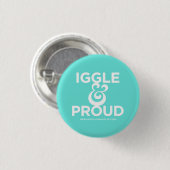 Iggle en Proud Pin Ronde Button 3,2 Cm (Voorkant /achterkant)