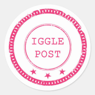 Iggle Post-Stickers Ronde Sticker