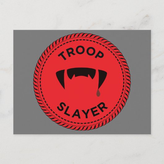 IGGPPCamp 2020 Troop Pride Badge Briefkaart Teeth (Voorkant)