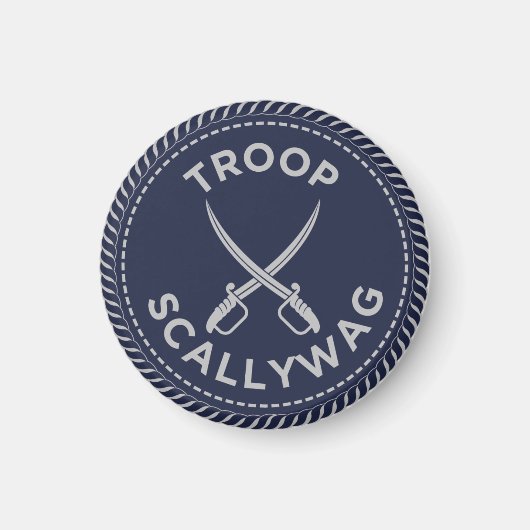 IGGPPCamp 2022 Troop Pride Magnet Blue Magneet (Voorkant)