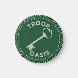 IGGPPCamp 2022 Troop Pride Magnet groen Magneet