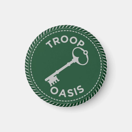 IGGPPCamp 2022 Troop Pride Magnet vert (Devant)