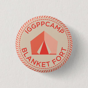 IGGPPCamp Blanket Fort Badge Ronde Button 3,2 Cm
