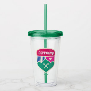 IGGPPCamp Cup met stro Acryl Drinkbeker