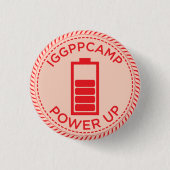 IGGPPCamp Power Up Badge Ronde Button 3,2 Cm (Voorkant)