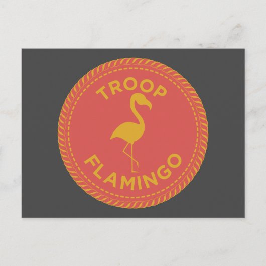 IGGPPCamp Troop Flamingo Briefkaart (Voorkant)