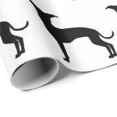 Iggy Dog-vormpatroon zwart (of andere kleuren) Cadeaupapier (Rol Hoek)