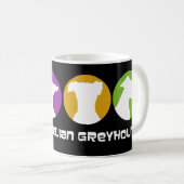 Iggy Style Retro I Love My Italian Greyhound Mug (Devant droit)