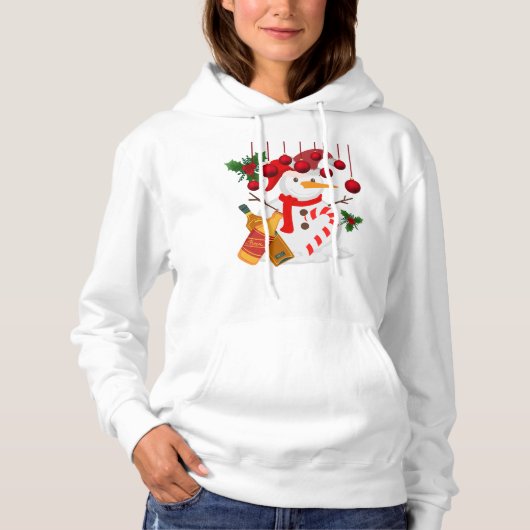 Igloo Avec Bière - Drôle Sweat - shirt à capuche d (Devant)