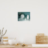 Igloo en Eskimo in ijs Poster (Keuken)