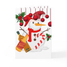 Igloo met bier - Grappig Kerst Wenskaart