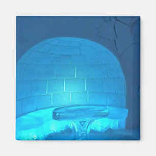 Igloo Room in Hotel de Glace, Quebec, Canada Magneet