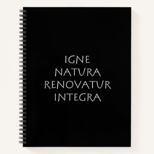 Igne natura renovatur integra notitieboek