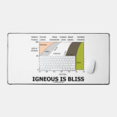 Igneous est Bliss Silica Content Geology Humour (Clavier et souris)