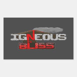 Igneous est Bliss Volcano Sticker Sheet