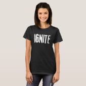 IGNITE grunge minimalistisch Word T-shirt (Voorkant volledig)