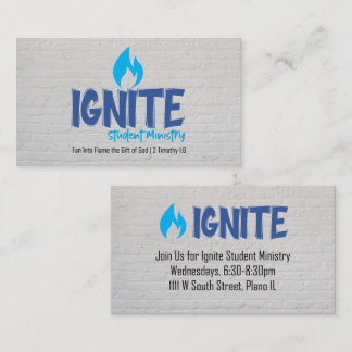 Ignite Uitnodigingskaart Plaatskaartje