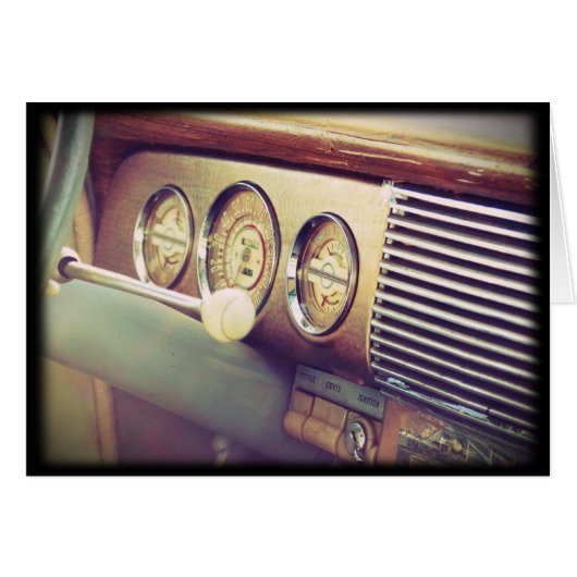 "Ignition" voiture classique antique (Devant horizontal)