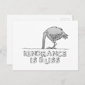 Ignorance is Bliss Briefkaart (Voorkant / Achterkant)
