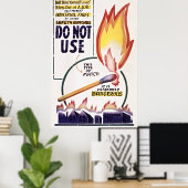 Ignorer la sécurité, pas les incendies : Poster vi (Bureau à domicile)