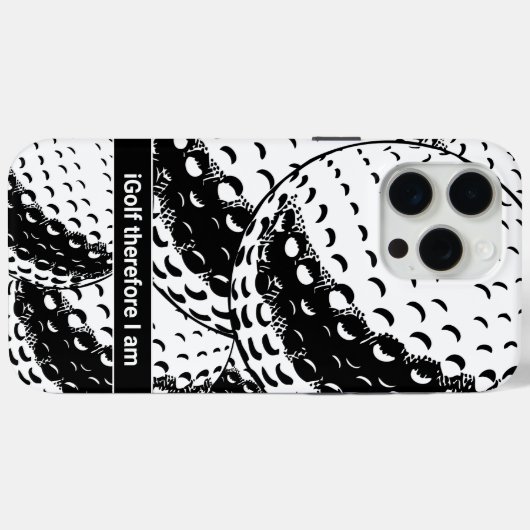 iGolf Abstracte Funny Golf Humor Case-Mate iPhone Case (Achterkant (horizontaal))