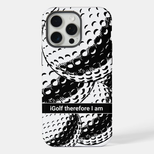 iGolf Abstrait Humour Golf Drôle (Verso)